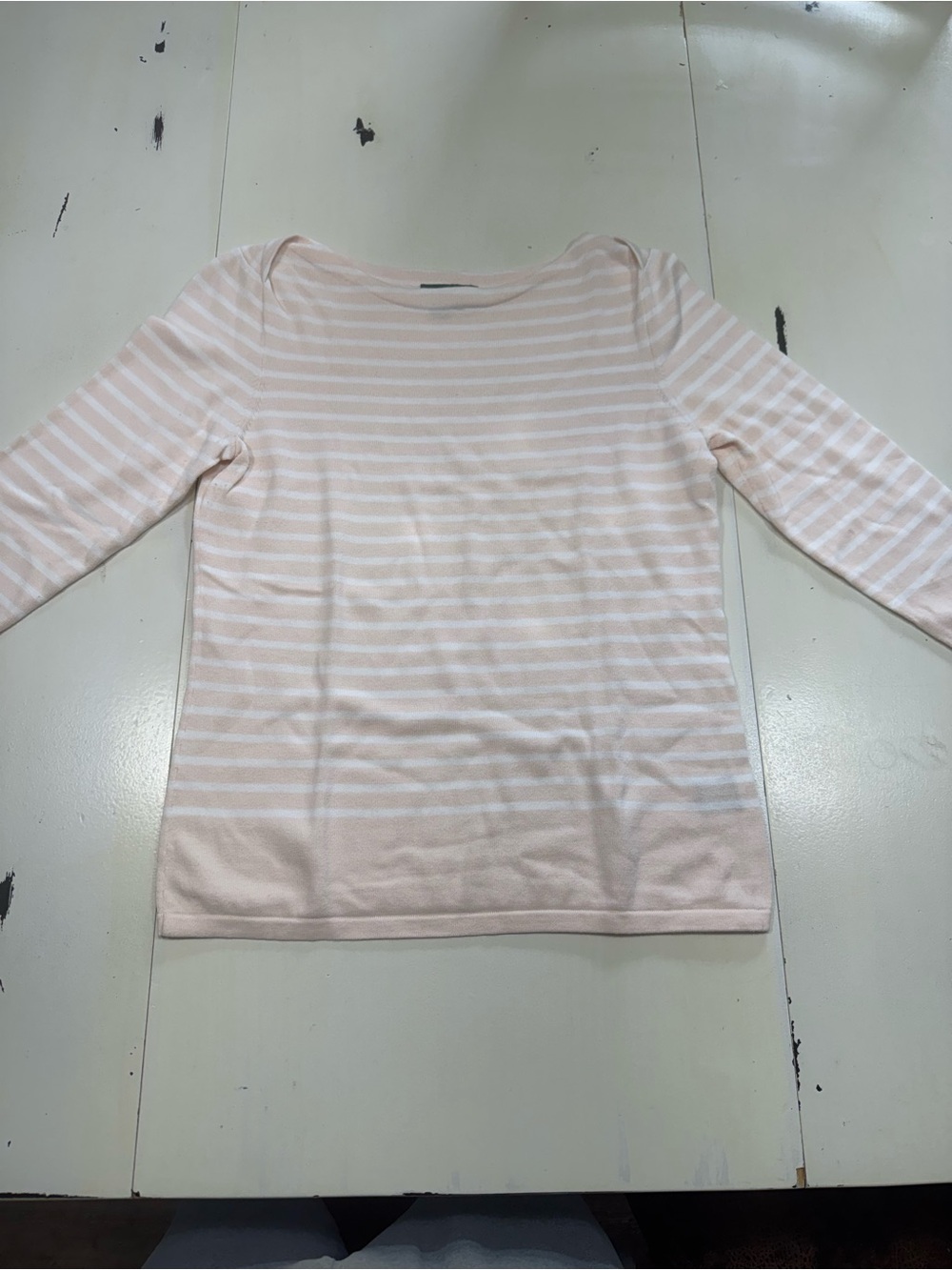 Lauren Jeans Company Ralph Lauren Striped Boatneck Knit Sweater (Size L)